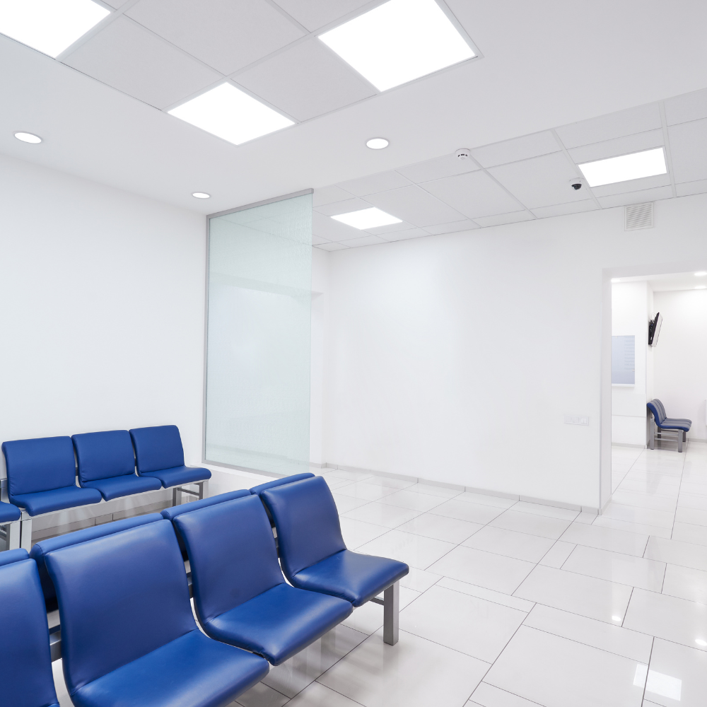 6er Pack LED-Panels, 62x62 cm, inkl 6x Aufbaurahmen, 4000 K, 36 W, 3600 lm, ECO Line.