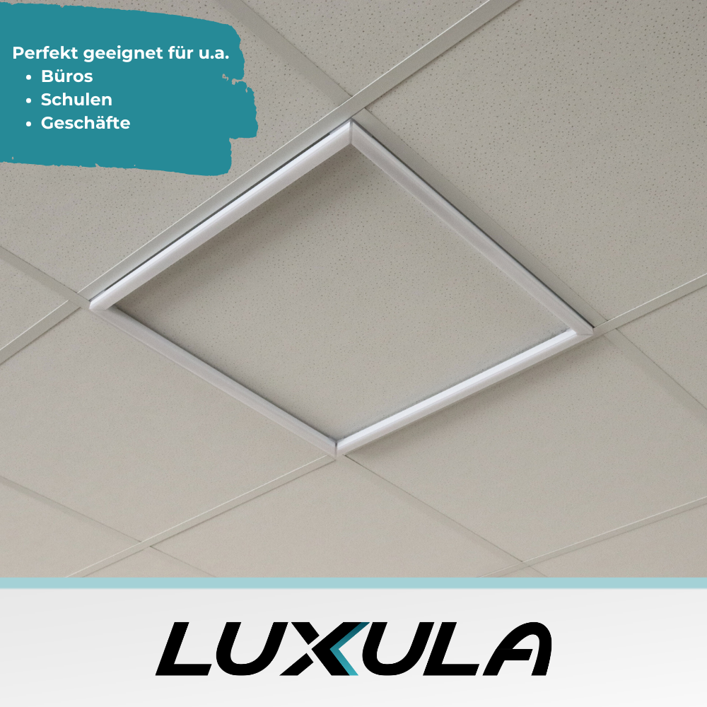 LED Leuchtrahmen, 62x62 cm, 40 W, 4000 lm, 4000 K, steckbar.