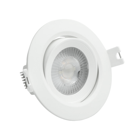 LED CCT Downlight schwenkbar, 7W, 718lm, 38°, IP44, 3000K-4000K-6000K einstellbar.