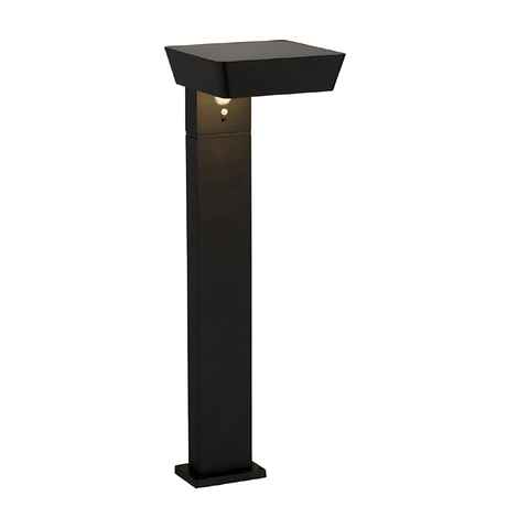Solar Wegeleuchte mit PIR Sensor, eckig, 3000 K (warmweiß), 12 Stunden Leuchtzeit, 3 Lichtmodi, IP54-Wasserdicht, aus hochwertigem Aluminium.