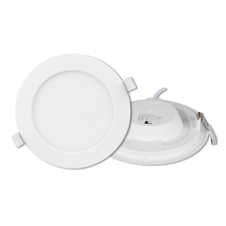 LED CCT Downlight, 18W, 1880lm, ø220x32mm, 3000-4000-6000K einstellbar, mit Diffusor, rund.