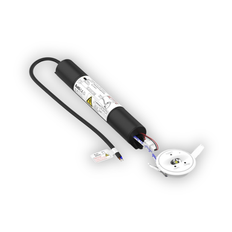 LED-Notstrom Downlight, Fluchtwegleuchte mit Notstromeinheit, Einbauspot, TEST-Funktion.