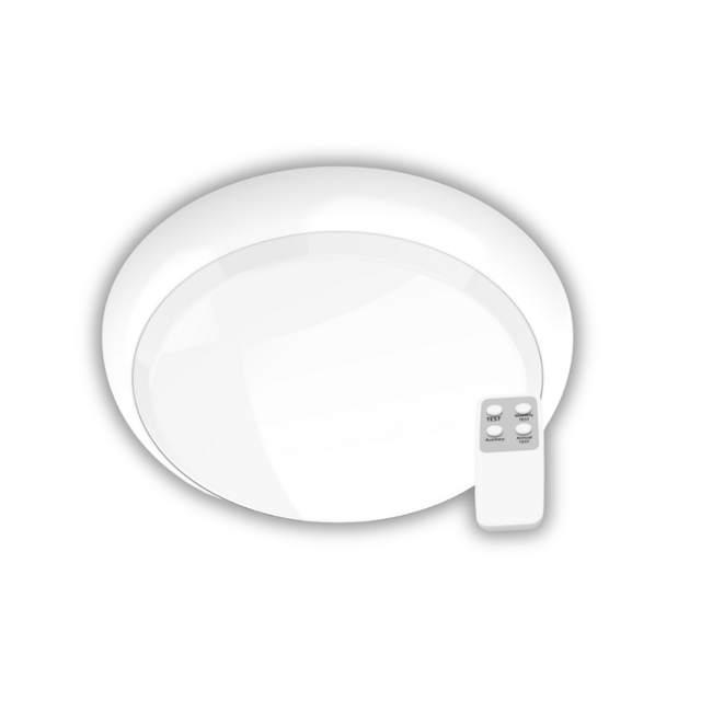 LED-Notstrom Deckenleuchte, mit Fernbedienung, 8 h Notlicht, 18 W, 1800 lm, 3000-6000 K (warm-, neutral-, kaltweiß) IP65, IK09.