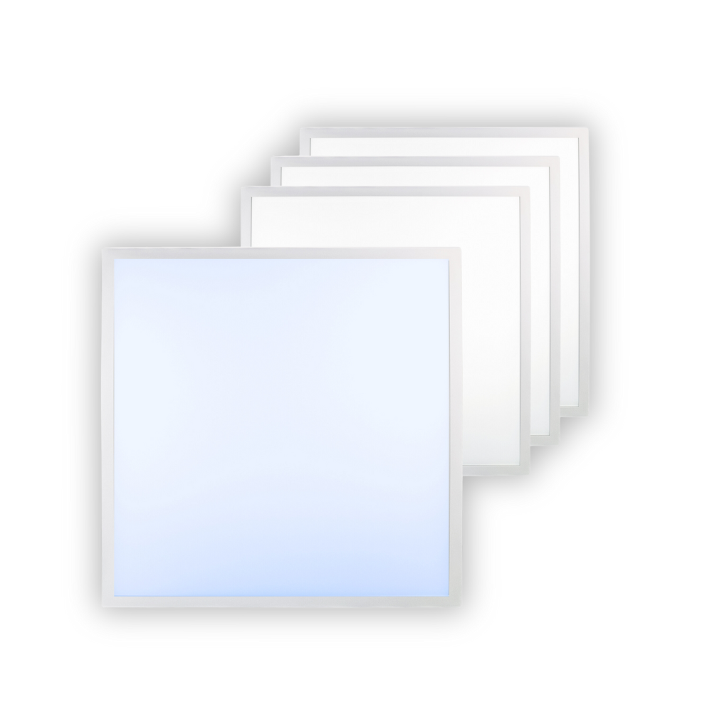 4er Pack LED Panel, 62x62 cm, 36 W, 3600 lm, 6000 K,Philips Driver.