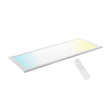 LED CCT Panel mit Fernbedienung, 120x30 cm, 36 W, 3600 lm.