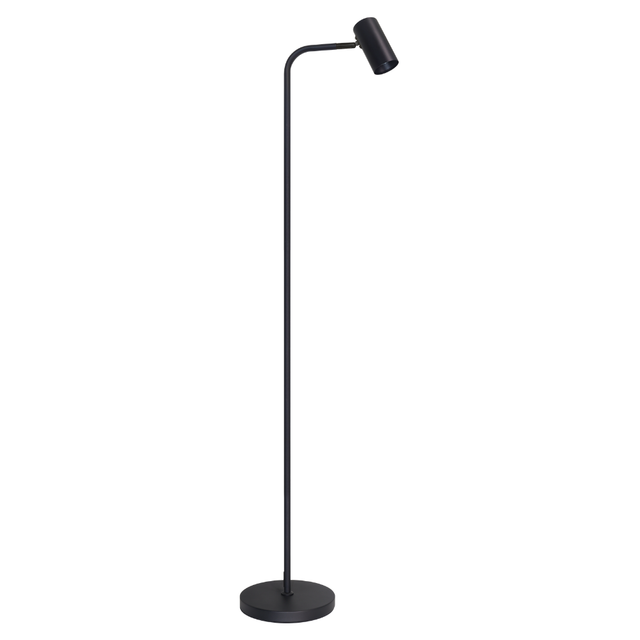Schöne LED-Stehleuchte, schwarz, aus Aluminium, 1-flammig, GU10-Fassung, IP20.