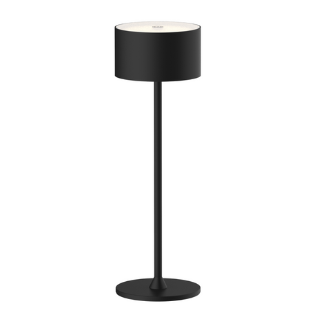 LED-Tischleuchte mit Akku, Up- & Downlight, Dimm- & CCT-Funktion, schwarz, wiederaufladbar, Innen und Außenbereich, IP44, USB-C.
