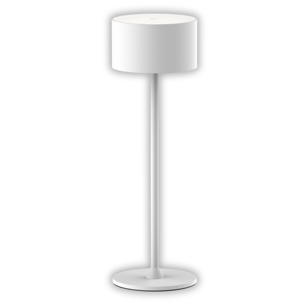 LED-Tischleuchte mit Akku, Up- & Downlight, Dimm- & CCT-Funktion, weiß, wiederaufladbar, Innen und Außenbereich, IP44, USB-C.