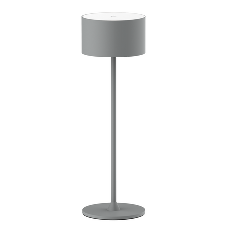 LED-Tischleuchte mit Akku, Up- & Downlight, Dimm- & CCT-Funktion, grau, wiederaufladbar, Innen und Außenbereich, IP44, USB-C.