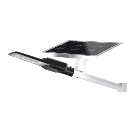 Solar-Straßenleuchte PRO, Parkplatzleuchte, 40W PV, 5200lm, 6500K, IP65.