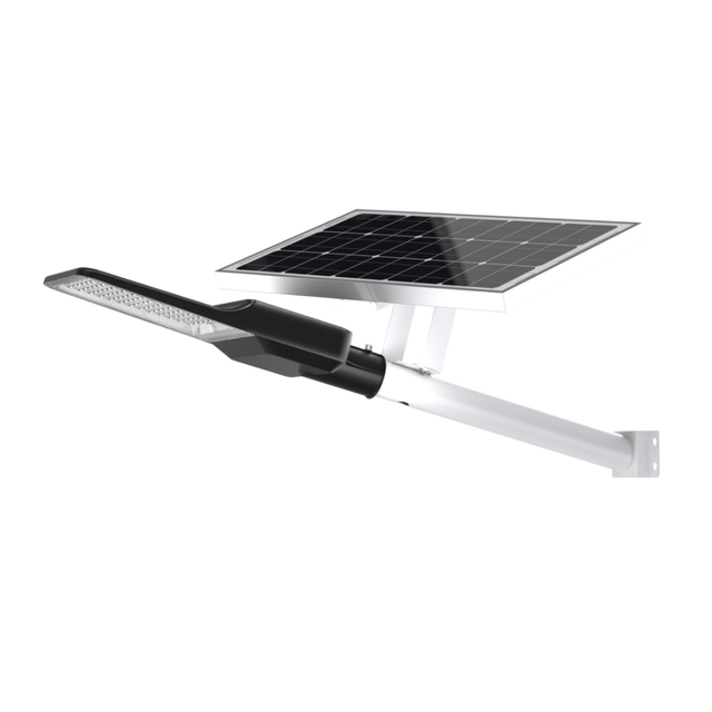 Solar-Straßenleuchte PRO, Parkplatzleuchte, 40W PV, 5200lm, 6500K, IP65.