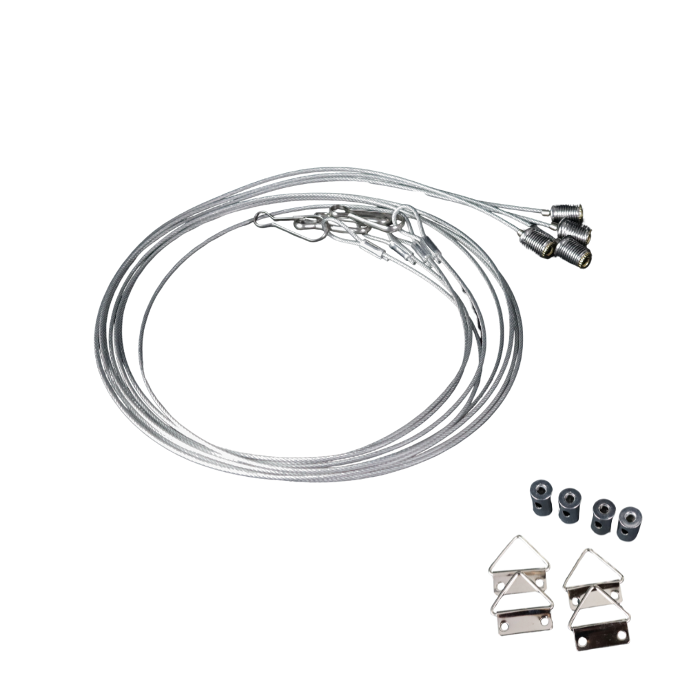 LED-Panel Drahtseilaufhängung 1 m.