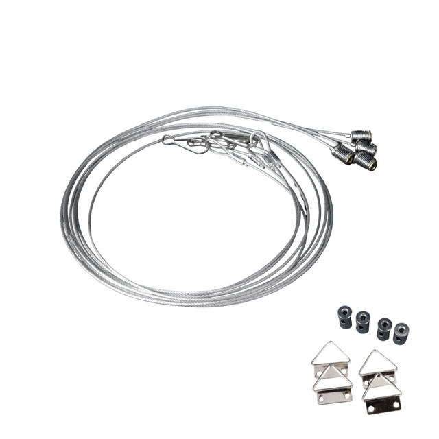 LED-Panel Drahtseilaufhängung 1 m.