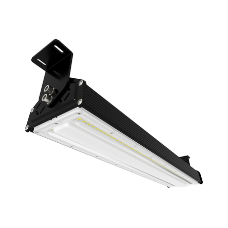 LED-Hallenleuchte, linear, 100 W, 12000 lm, 5000 K (neutralweiß), IP65, EPISTAR LED, schwarz.