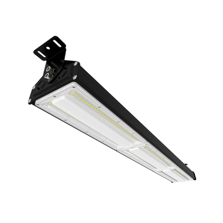 LED-Hallenleuchte, linear, 150 W, 18000 lm, 5000 K (neutralweiß), IP65, EPISTAR LED, schwarz.