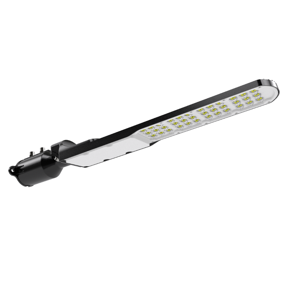 LED Straßenleuchte, SLIM, 100 W, 12000 lm, 5000 K (neutralweiß), IP65, Wand- und Mastmontage.