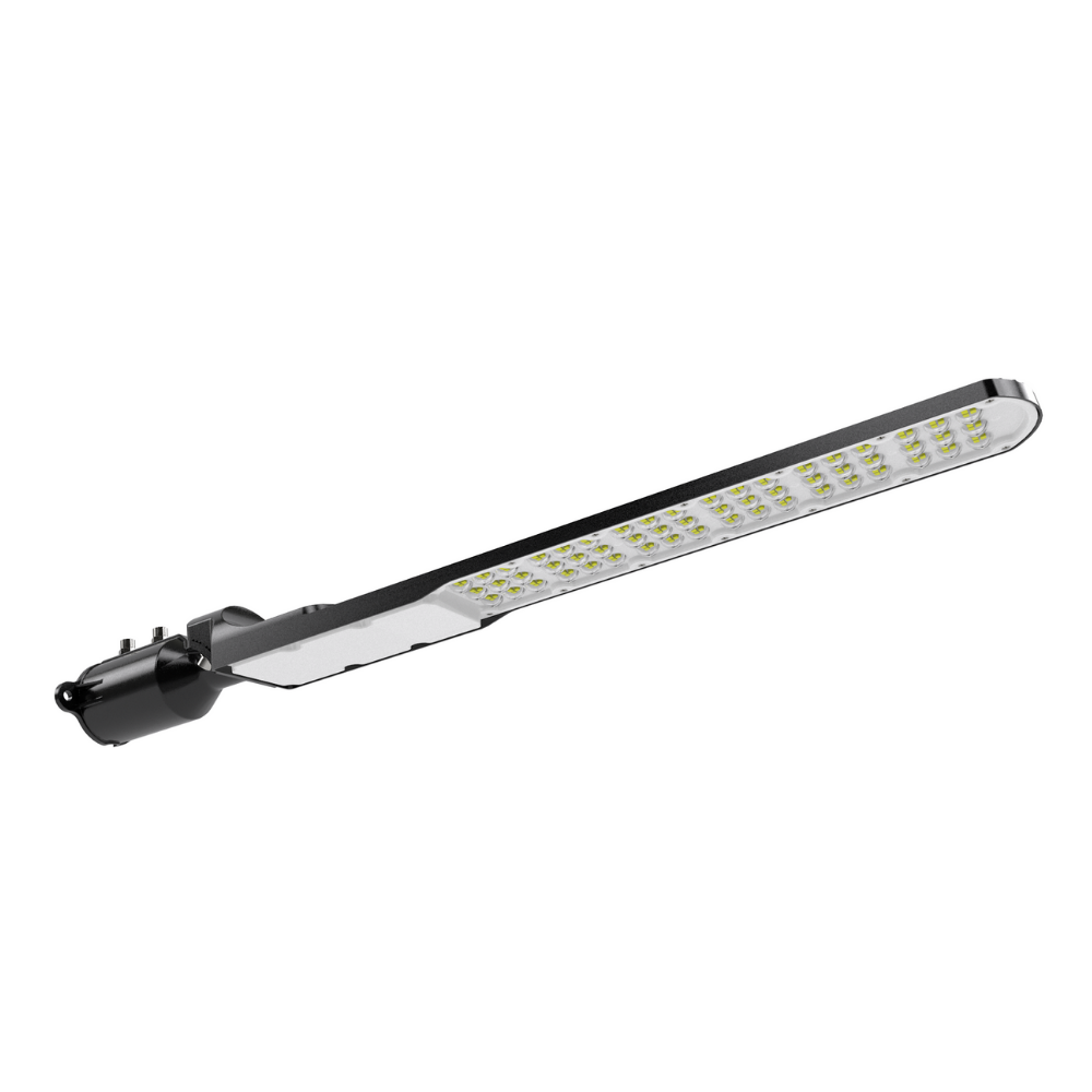 LED Straßenleuchte, SLIM, 150 W, 18000 lm, 5000 K (neutralweiß), IP65, Wand- und Mastmontage.