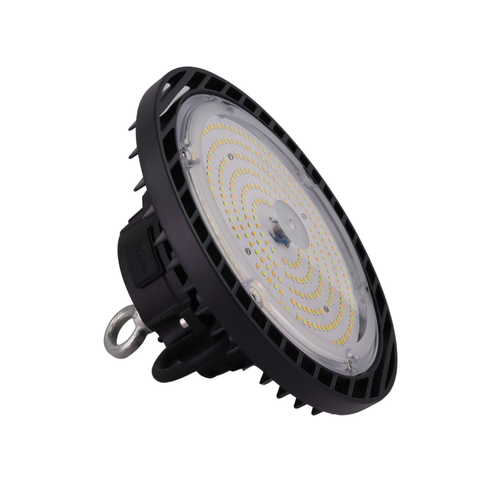 LED-HighBay, UFO, einstellbare Leistung und Lichtfarbe, 60/80/100W, 3000/4000/6500K, 9600-16000 lm, 160lm/W, IP65, LIFUD Netzteil