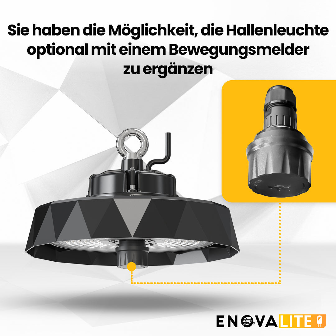 LED-HighBay PRO, Diamant Design, 100 W, 15000 lm, 5000 K (neutralweiß), IP65, Philips Netzteil, Lumileds LED.