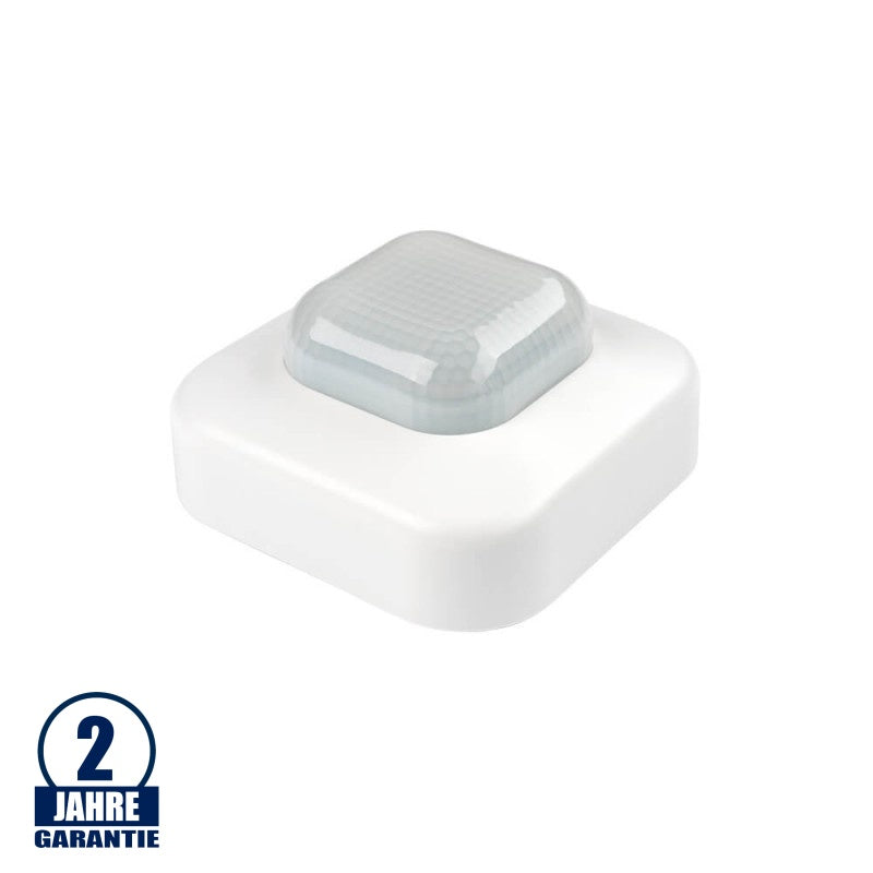 Bewegungsmelder mit Akustikfunktion 360°, weiß.