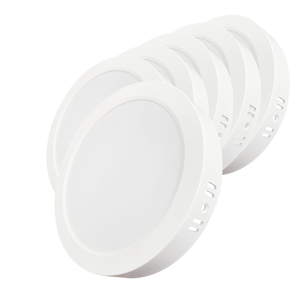 LED Aufbauleuchte in Weiß, 24 W, 230 V, IP44-geschützt, 2400 lm, Lichtfarbe einstellbar, 229x34 mm, Deckenleuchte mit Diffusor, Badezimmerlampe