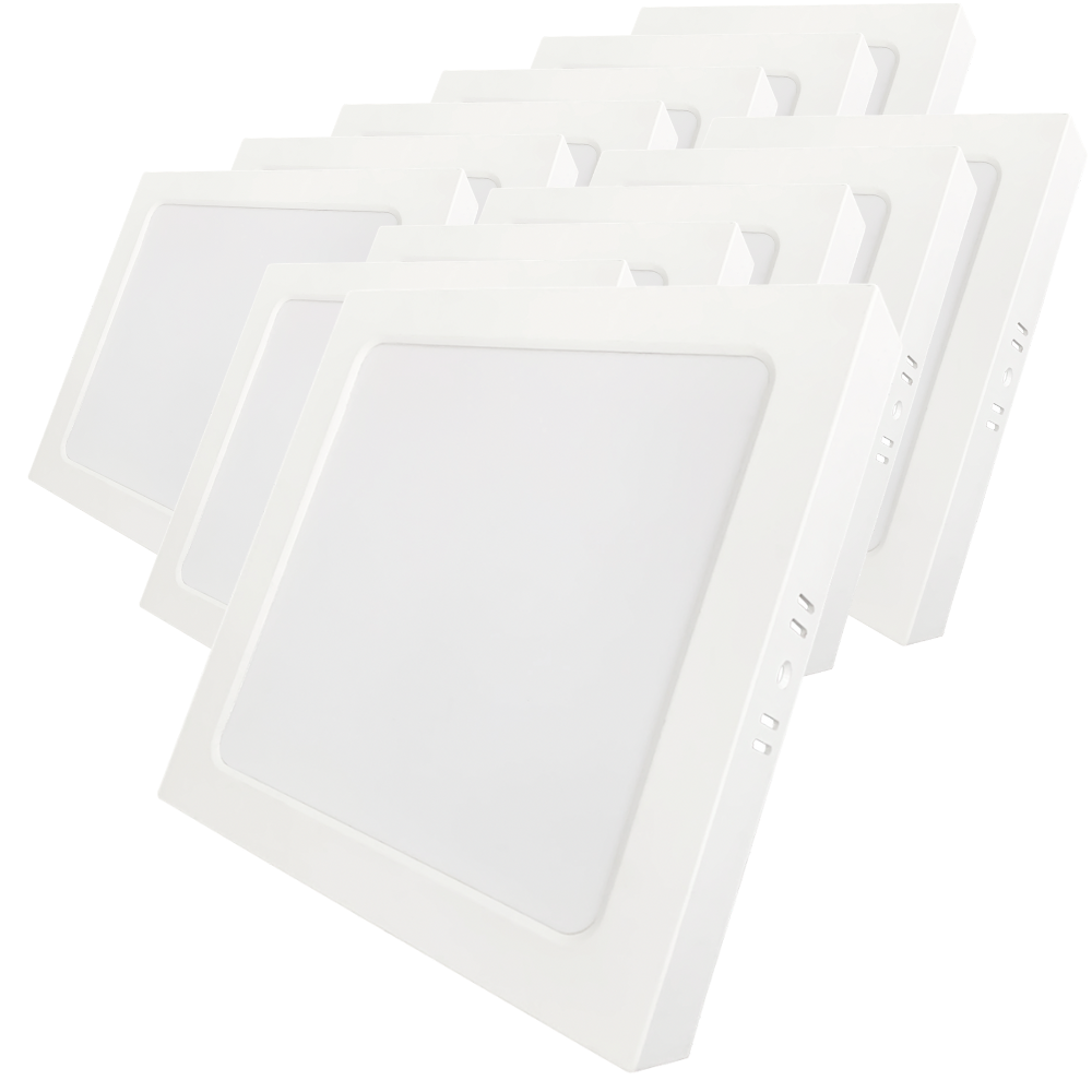 LED Aufbauleuchte in Weiß, 18 W, 230 V, IP44-geschützt, 1800 lm, Lichtfarbe einstellbar, 226x35 mm, Deckenleuchte mit Diffusor, Badezimmerlampe