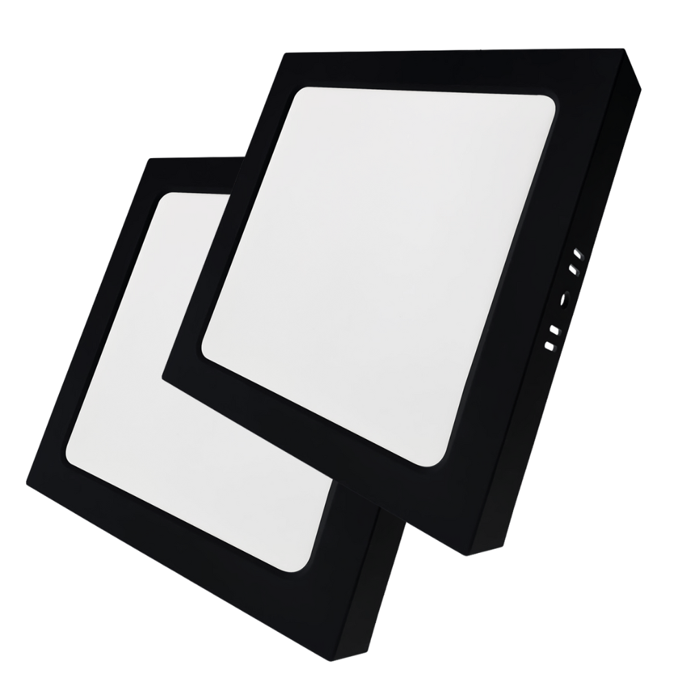 LED Aufbauleuchte in Schwarz, 24 W, 230 V, IP44-geschützt, 2400 lm, Lichtfarbe einstellbar, 298x35 mm, Deckenleuchte mit Diffusor, Badezimmerlampe