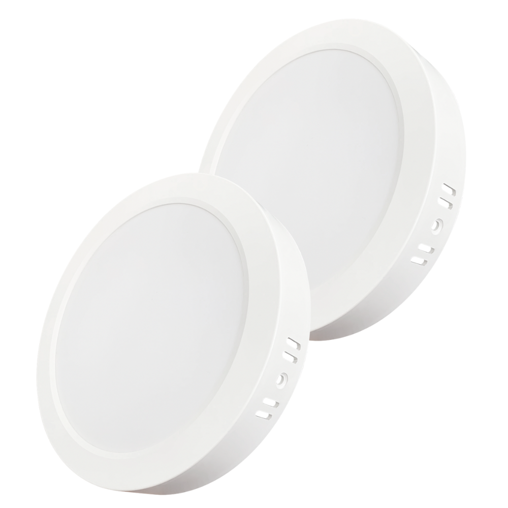 LED Aufbauleuchte in Weiß, 12 W, 230 V, IP44-geschützt, 1200 lm, Lichtfarbe einstellbar, Ø175x34 mm, Deckenleuchte mit Diffusor, Badezimmerlampe