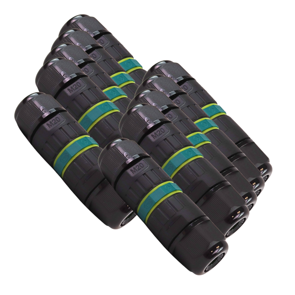 Kabelschnellverbinder 3-polig, IP68-wasserdicht, 450V, 24A