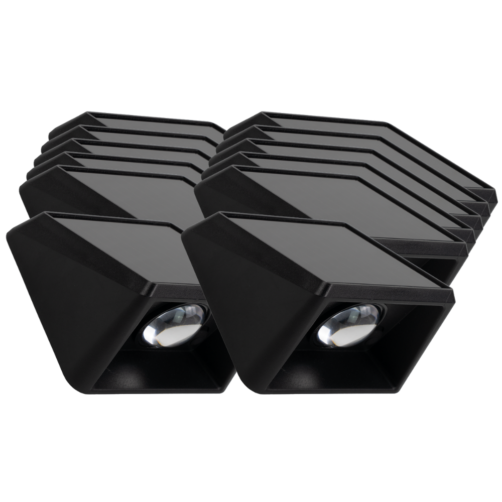 Solar LED Wandleuchte Außen, 1-flammig, 3 Lichtfarben einstellbar (CCT), IP54-wasserdicht, mit Akku, lange Leuchtdauer, Gartenleuchte