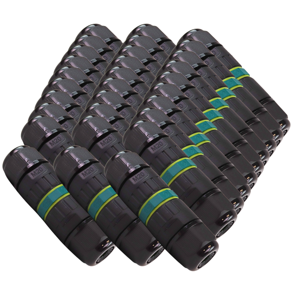 Kabelschnellverbinder 3-polig, IP68-wasserdicht, 450V, 24A