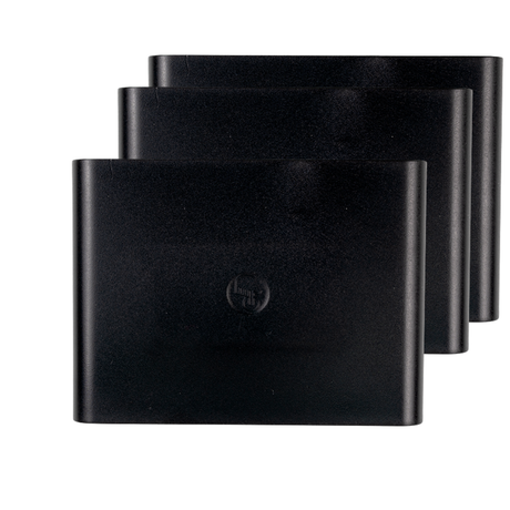 LED Akku Wandleuchte mit Bewegungssensor, Up- & Downlight, Lichtfarbe und Helligkeit einstellbar, mit Fernbedienung, schwarz, wiederaufladbar, Innenbereich