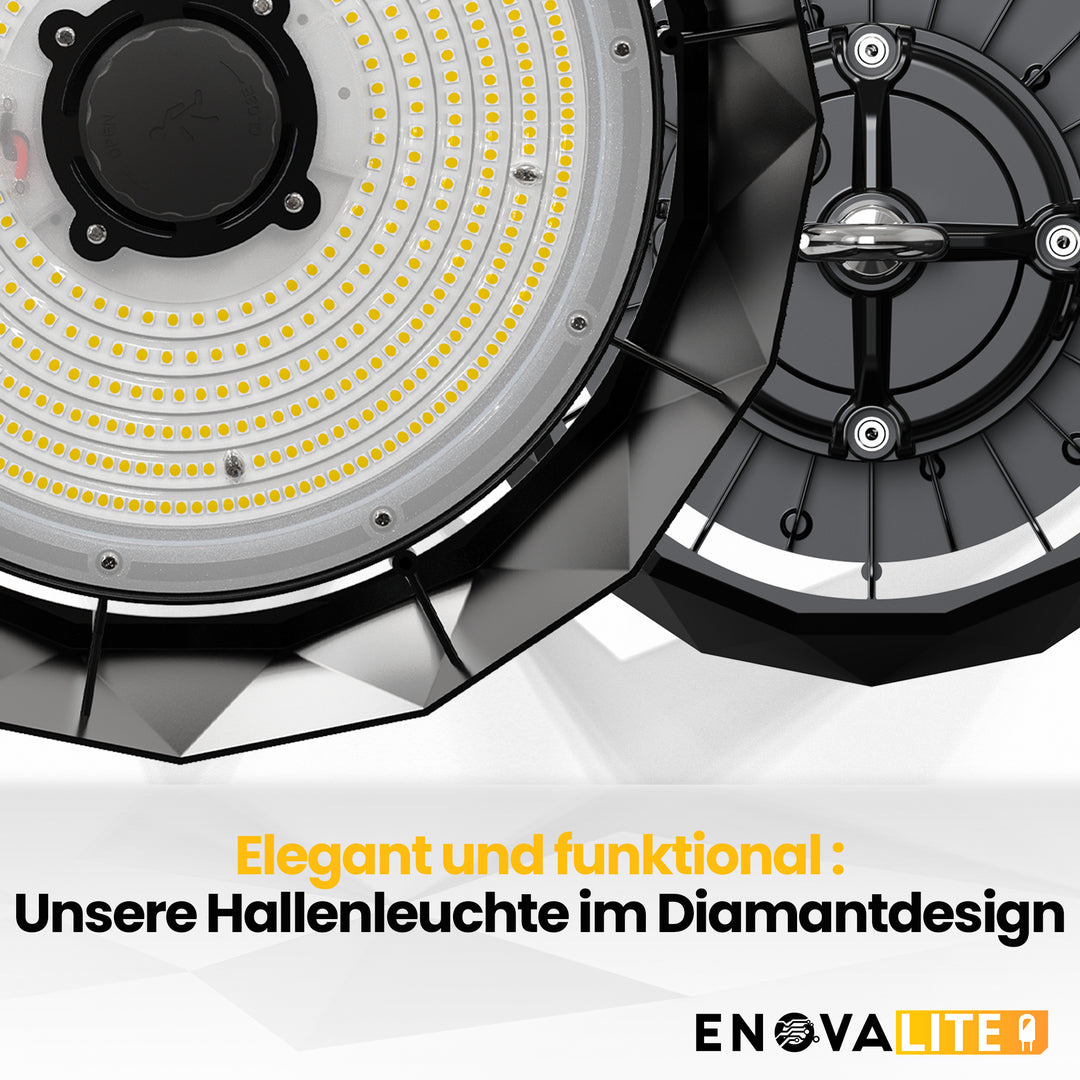 LED-HighBay PRO, Diamant Design, 100 W, 15000 lm, 5000 K (neutralweiß), IP65, Philips Netzteil, Lumileds LED.