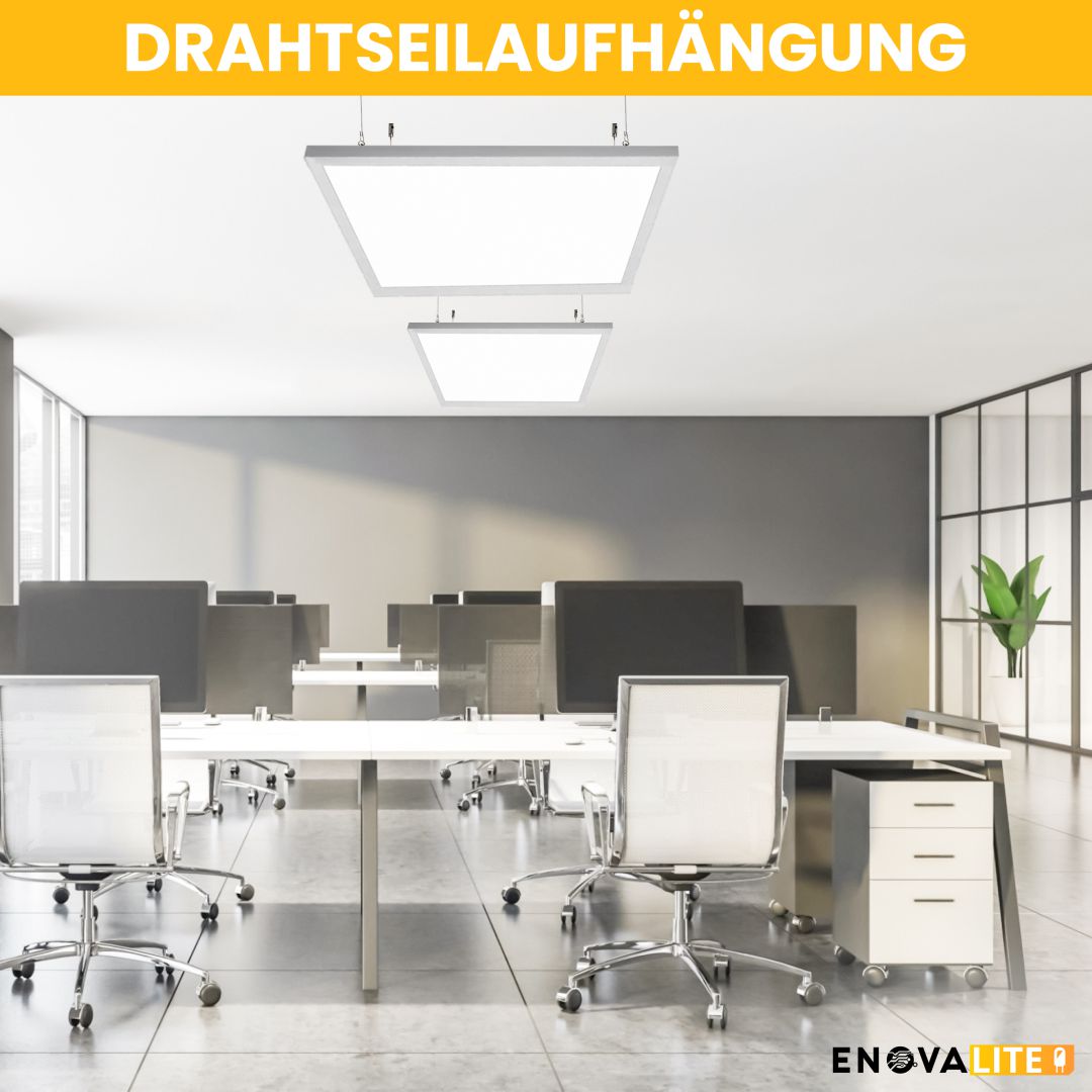 4er Pack LED Panel, 60x60 cm, 36 W, 3600 lm, 4000 K,Philips Driver.