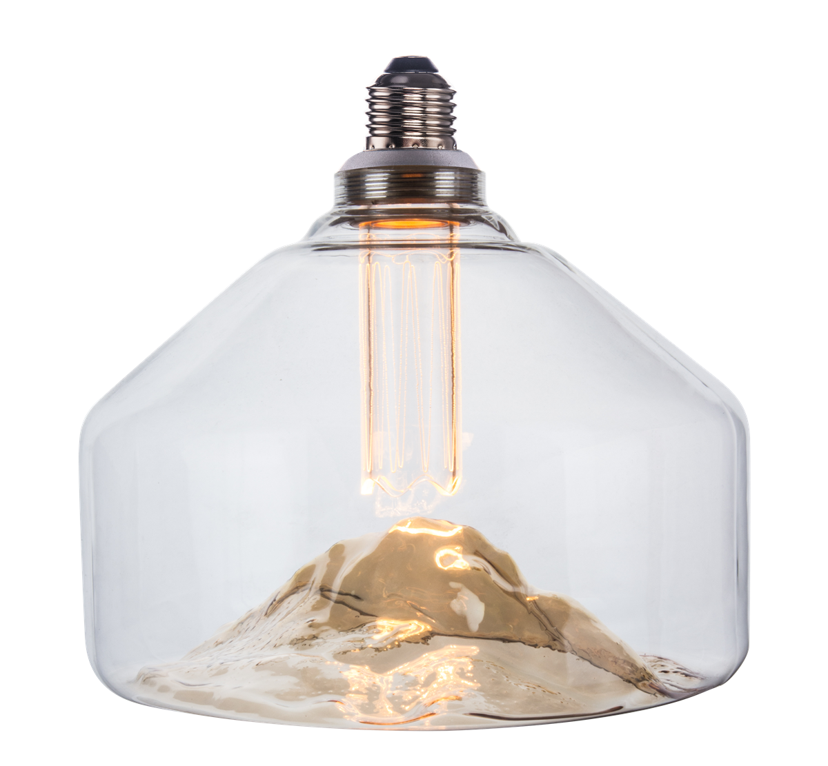 LED Filament Leuchtmittel, MOUNTAIN, eckig, E27, 3.5W, 120lm, 1800K, dimmbar.