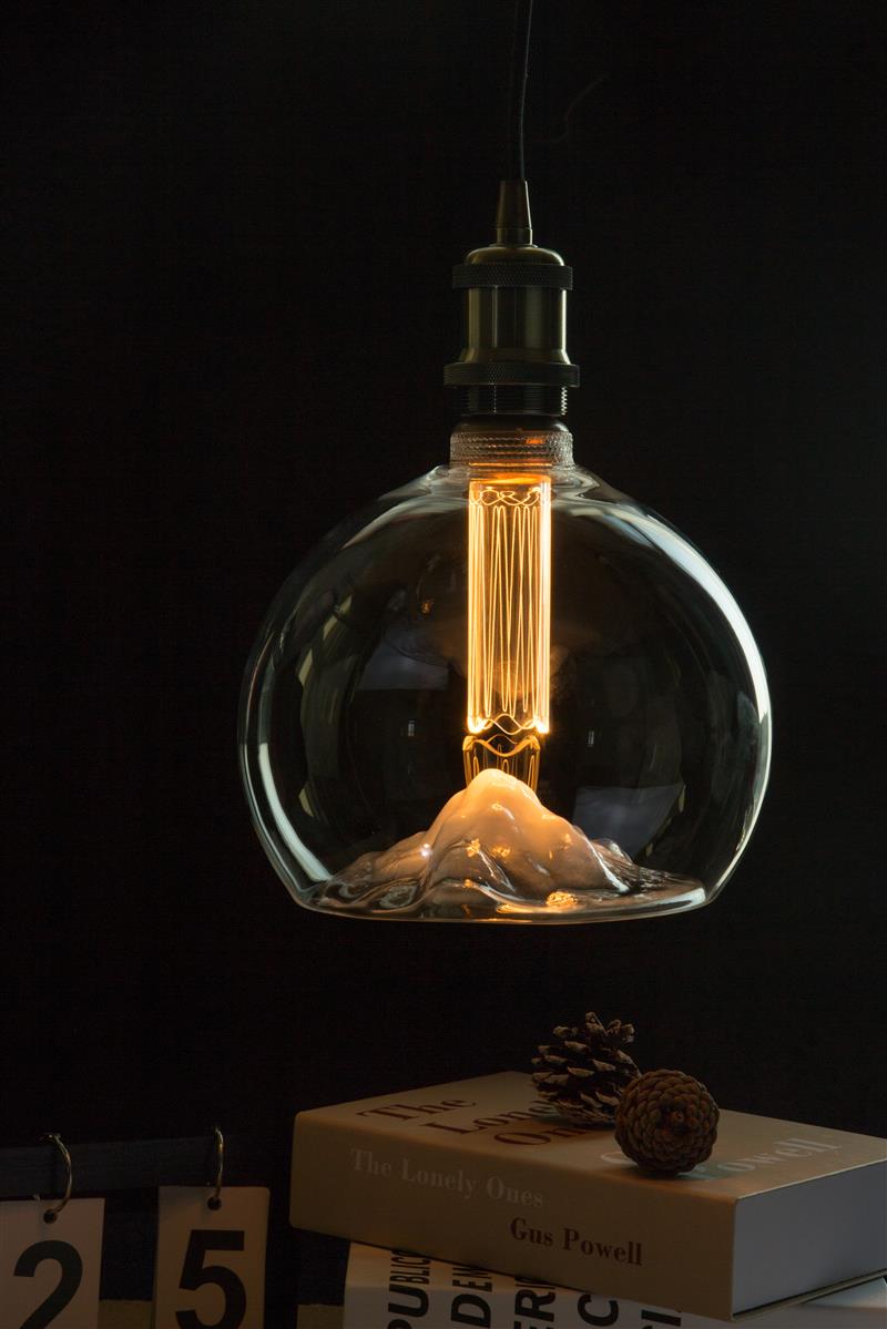 LED Filament Leuchtmittel, MOUNTAIN, Globe, E27, 3.5W, 120lm, 1800K, dimmbar