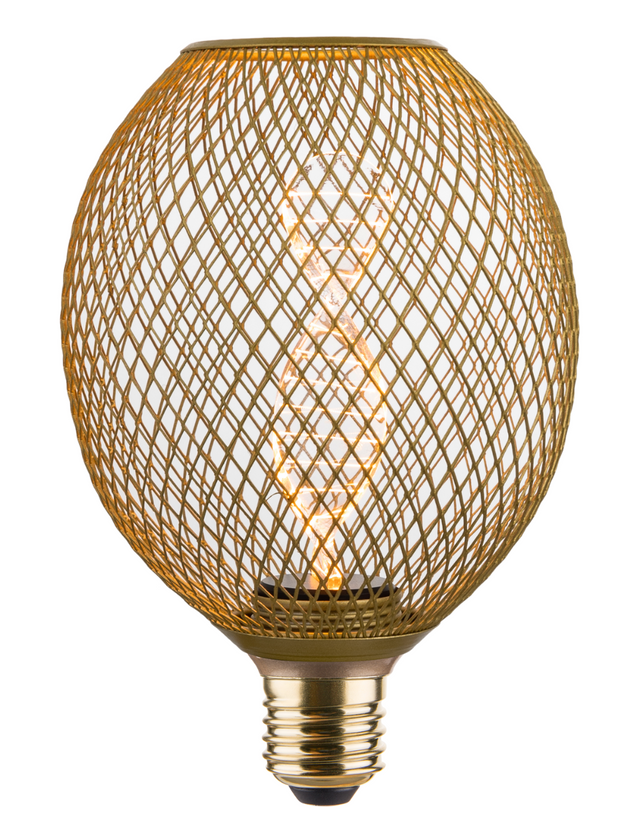 LED Filament Leuchtmittel, DNA MESH, Amber, E27, 3.5W, 120lm, 1800K, dimmbar.
