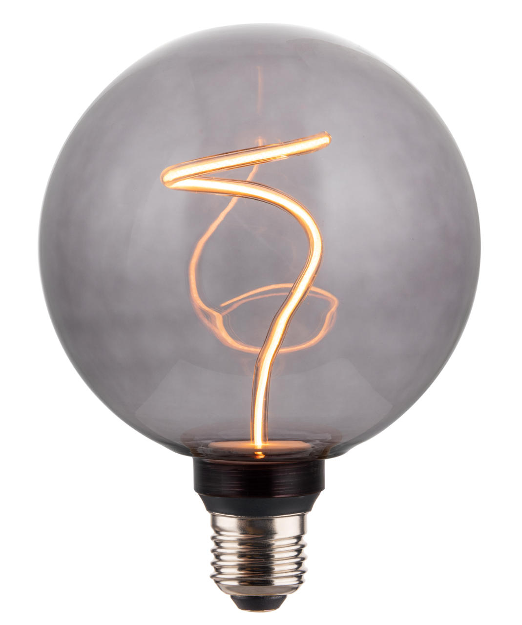 LED Filament Leuchtmittel, YARN GLOBE, Smoke, Globe G125, E27, 4.9W, 100lm, 1800K, dimmbar.