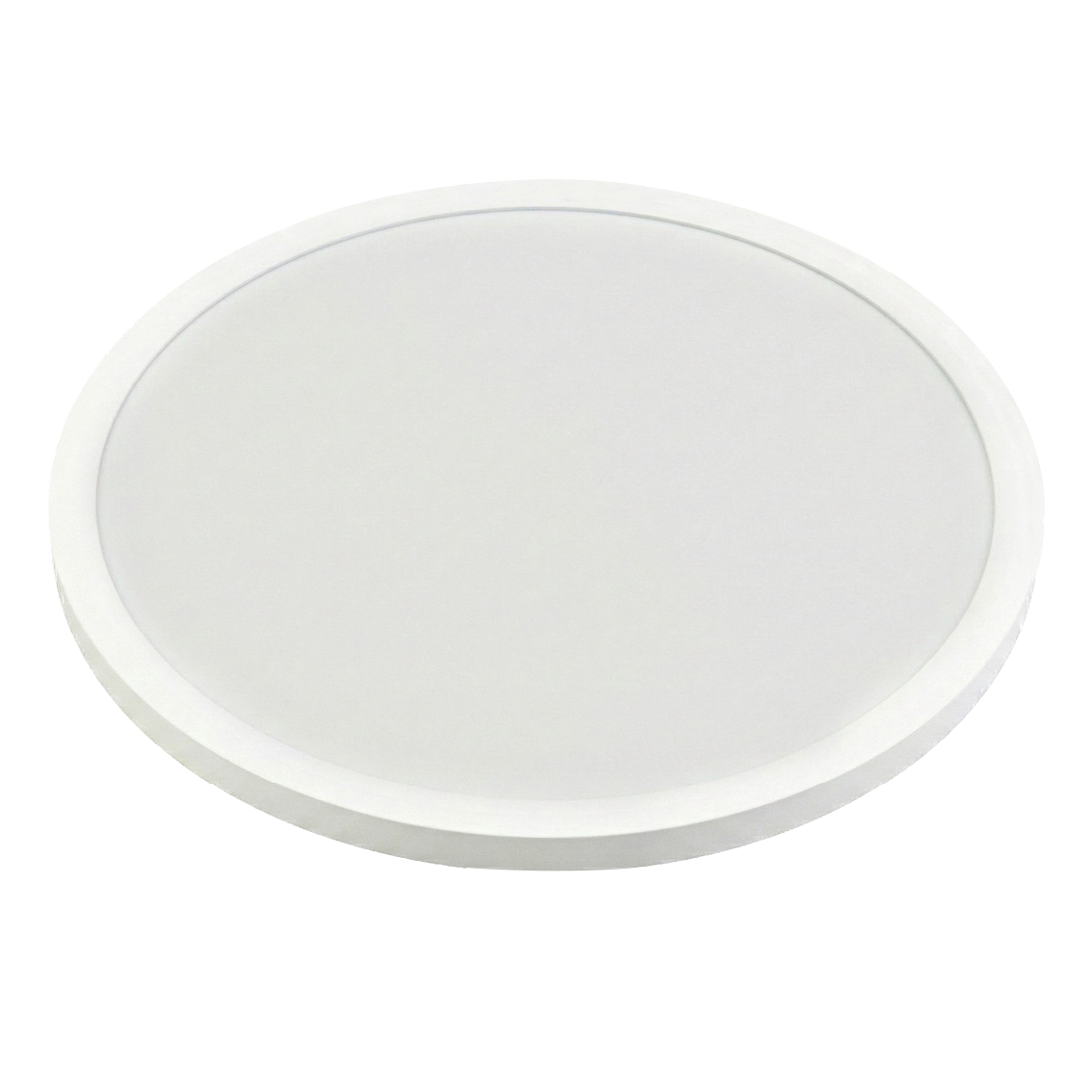 LED Panel mit Fernbedienung, Ø50 cm, weiß, rund, 42 W, 4200 lm, dimmbar, Lichtfarbe einstellbar 3000-6500 K, Slim Design, Nachtlichtmodus