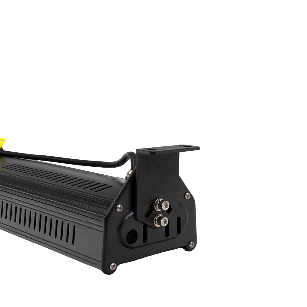 LED-Hallenleuchte, linear, 150 W, 18000 lm, 5000 K (neutralweiß), IP65, ENEC-Zertifizierung, schwarz