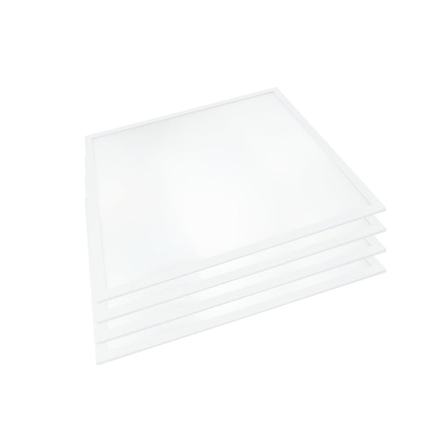 4er Pack LED-Panels, 36 W, 62x62 cm, 4000K, 25000 h.