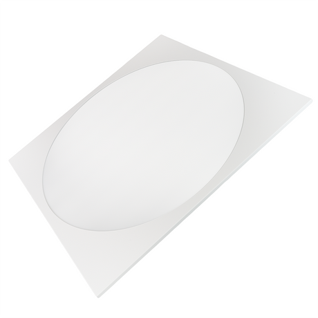 LED-Panel mit runder Leuchtfläche, 62x62 cm, 30 W, 3600 lm, 4000 K (neutralweiß), Lifud Netzteil.