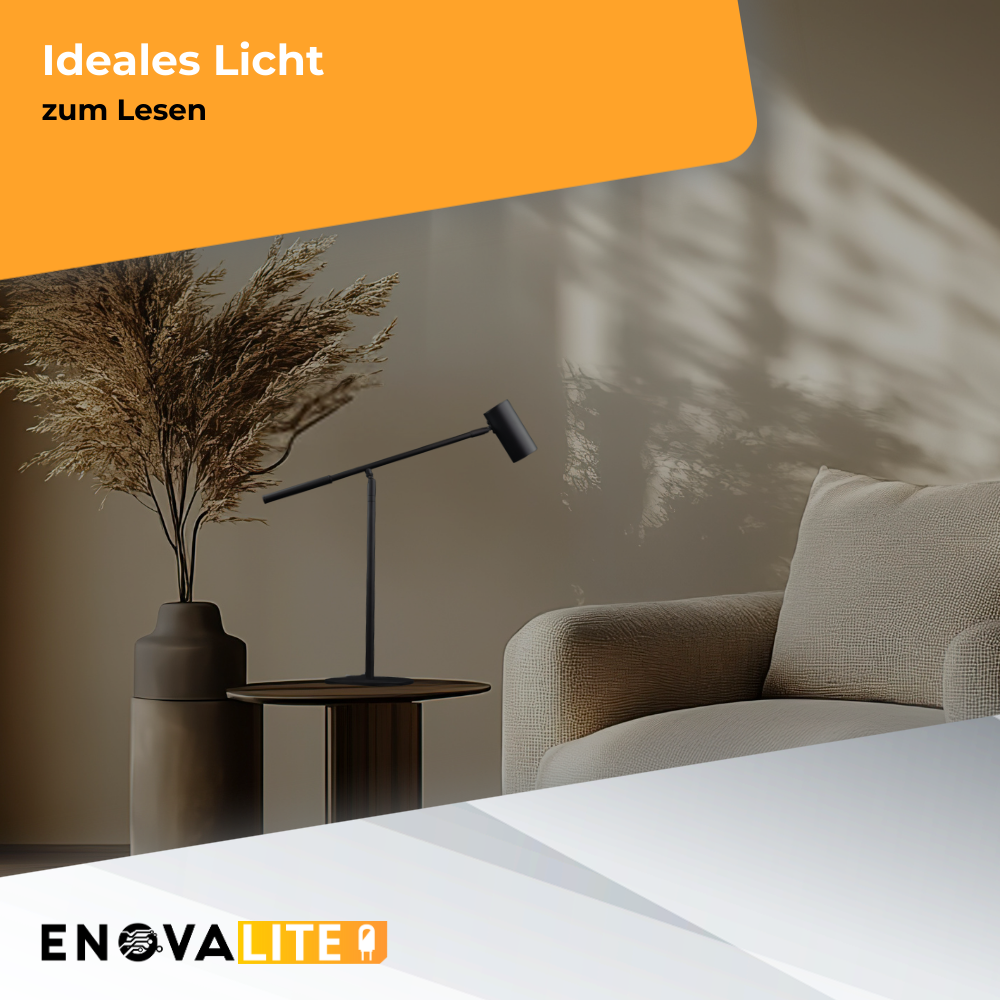 LED-Tischleuchte, schwarz, aus Aluminium, 1-flammig, GU10-Fassung, IP20.