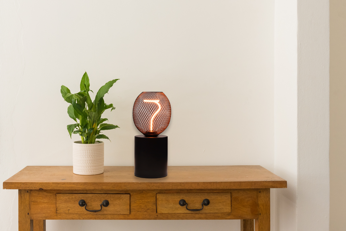 LED Filament Leuchtmittel, Vintage, MESH, E27, 4.9W, 200lm, 1800K, dimmbar.