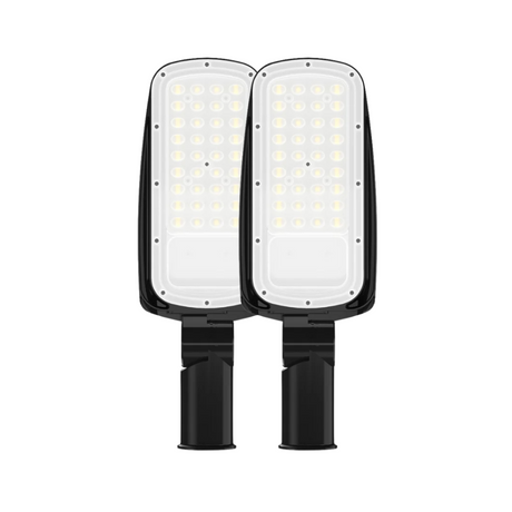 2er Pack LED-Straßenleuchte, 50 W, 7000 lm, 5000 K (neutralweiß), IP65.