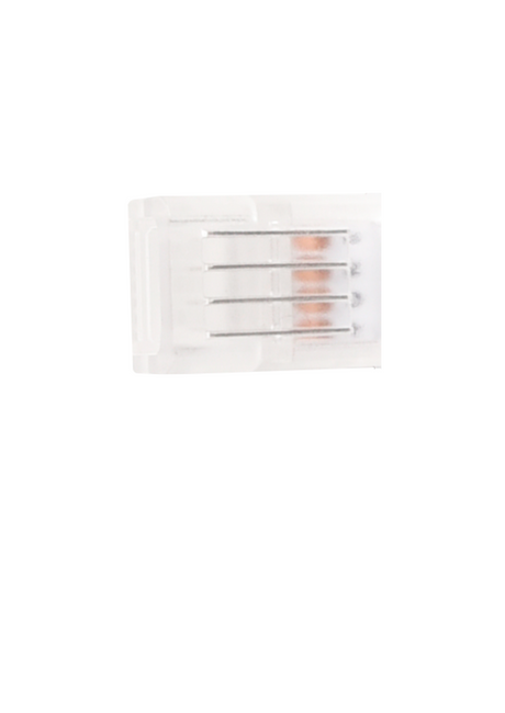 LED-Streifen Verbinder, gerade, 4 polig, für 10 mm RGB LED-Streifen geeignet.