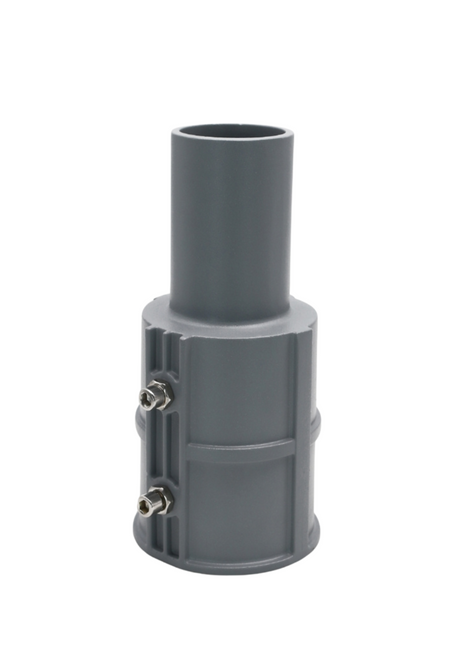 Straßenleuchten Adapter, 80 zu 60 mm, in grau, fix.