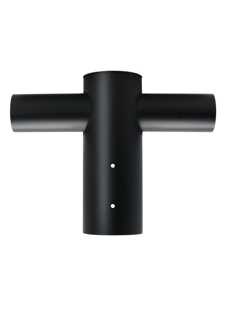 Straßenleuchten Adapter, 2-fach, 80 zu 60 mm, in Schwarz, fix.