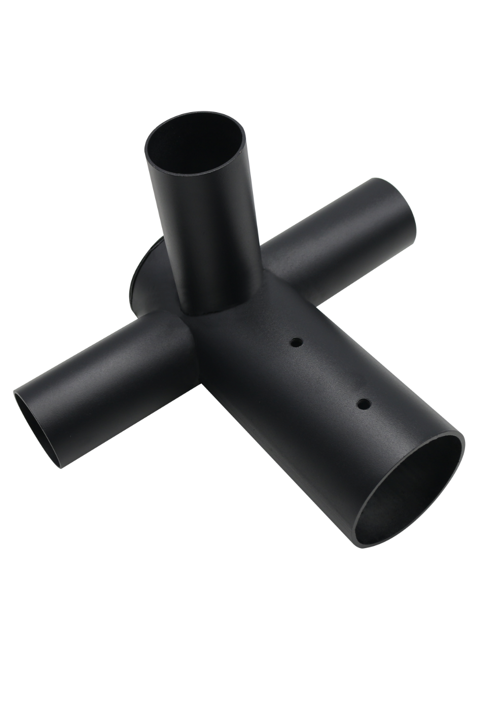 Straßenleuchten Adapter, 3-fach, 80 zu 60 mm, in Schwarz, fix.