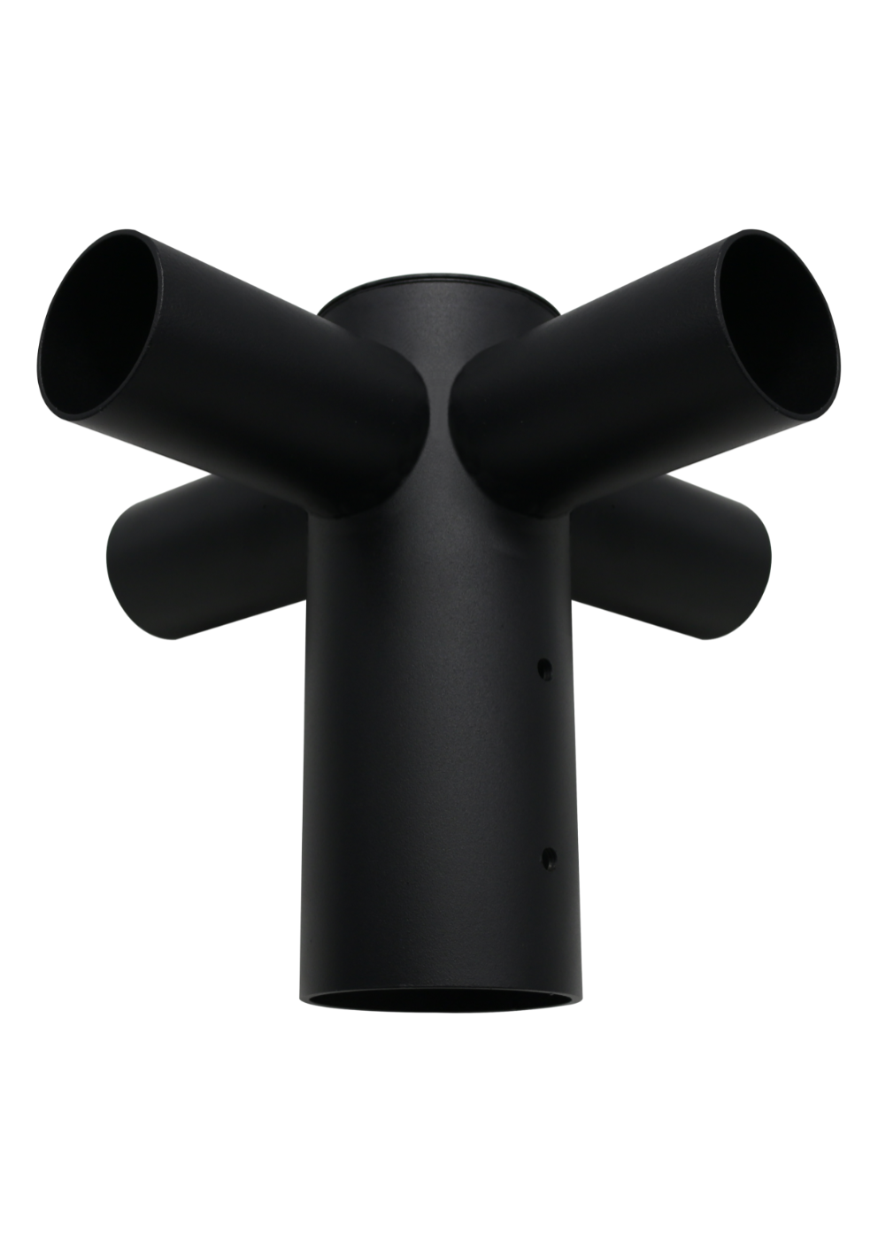 Straßenleuchten Adapter, 4-fach, 80 zu 60 mm, in Schwarz, fix.